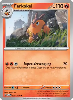 Pokémon-Karte Ferkokel 030/217