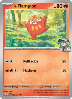 Pokémon-Karte Ns Flampion 032/217
