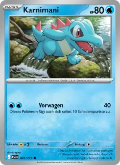Pokémon-Karte Karnimani 041/217