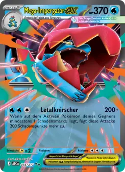 Pokémon-Karte Mega-Impergator-ex 043/217