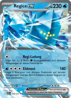 Pokémon-Karte Regice-ex 048/217