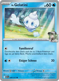 Pokémon-Karte Ns Gelatini 049/217