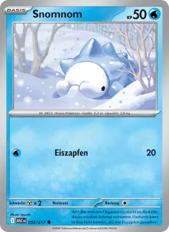Pokémon-Karte Snomnom 052/217