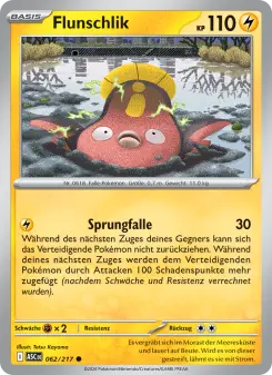 Pokémon-Karte Flunschlik 062/217