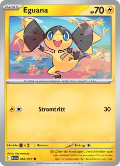 Pokémon-Karte Eguana 063/217