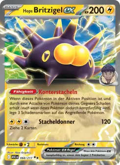 Pokémon-Karte Hops Britzigel-ex 068/217