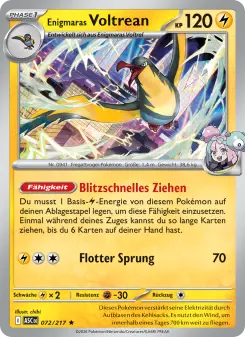 Pokémon-Karte Enigmaras Voltrean 072/217