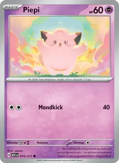 Pokémon-Karte Piepi 074/217