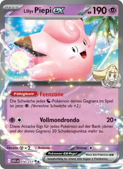 Pokémon-Karte Lillys Piepi-ex 076/217