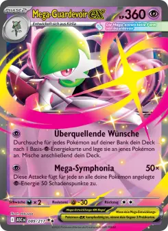 Pokémon-Karte Mega-Guardevoir-ex 089/217