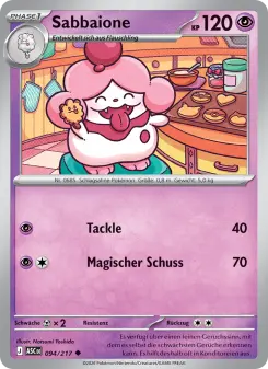 Pokémon-Karte Sabbaione 094/217