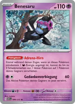 Pokémon-Karte Benesaru 099/217