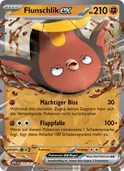 Pokémon-Karte Flunschlik-ex 114/217