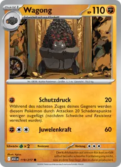Pokémon-Karte Wagong 119/217