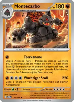 Pokémon-Karte Montecarbo 120/217