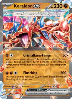 Pokémon-Karte Koraidon-ex 121/217