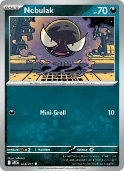 Pokémon-Karte Nebulak 123/217