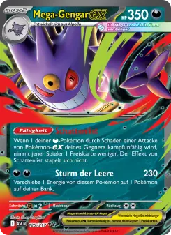 Pokémon-Karte Mega-Gengar-ex 125/217