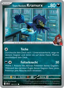 Pokémon-Karte Team Rockets Kramurx 126/217