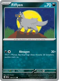 Pokémon-Karte Fiffyen 128/217