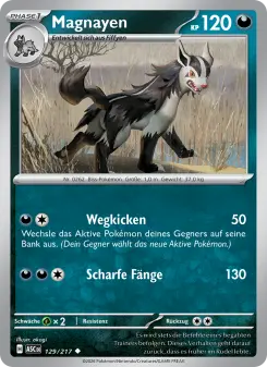 Pokémon-Karte Magnayen 129/217