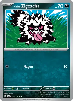 Pokémon-Karte Galar-Zigzachs 130/217