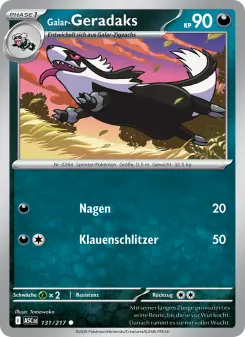 Pokémon-Karte Galar-Geradaks 131/217