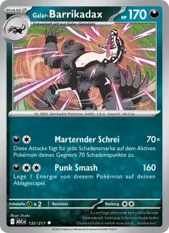 Pokémon-Karte Galar-Barrikadax 132/217