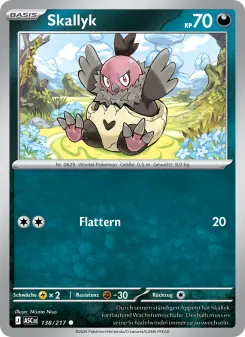 Pokémon-Karte Skallyk 138/217