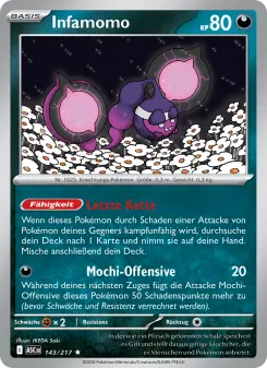 Pokémon-Karte Infamomo 143/217