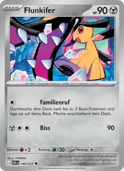 Pokémon-Karte Flunkifer 144/217