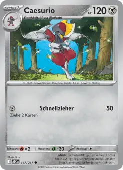 Pokémon-Karte Caesurio 147/217
