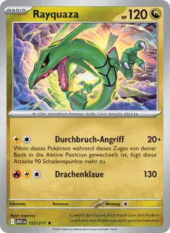 Pokémon-Karte Rayquaza 153/217