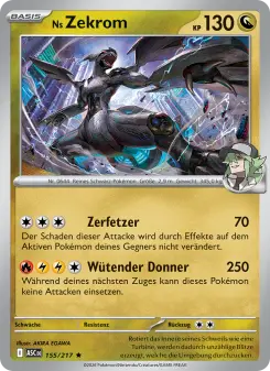Pokémon-Karte Ns Zekrom 155/217