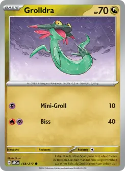 Pokémon-Karte Grolldra 158/217
