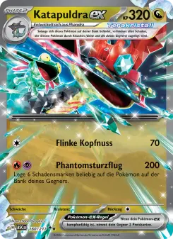 Pokémon-Karte Katapuldra-ex 160/217