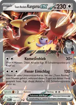 Pokémon-Karte Team Rockets Kangama-ex 162/217