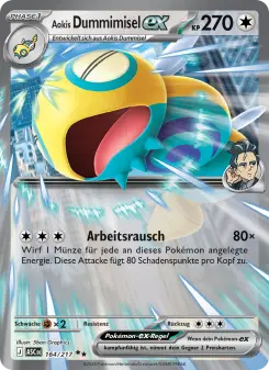 Pokémon-Karte Aokis Dummimisel-ex 164/217