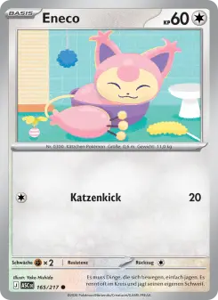 Pokémon-Karte Eneco 165/217