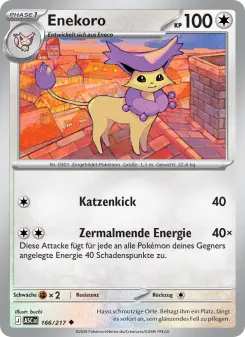 Pokémon-Karte Enekoro 166/217