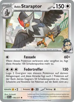 Pokémon-Karte Aokis Staraptor 170/217