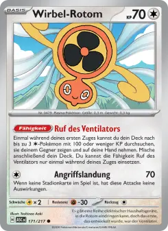 Pokémon-Karte Wirbel-Rotom 171/217