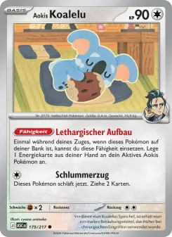 Pokémon-Karte Aokis Koalelu 175/217