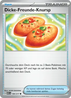 Pokémon-Karte Dicke-Freunde-Knursp 184/217