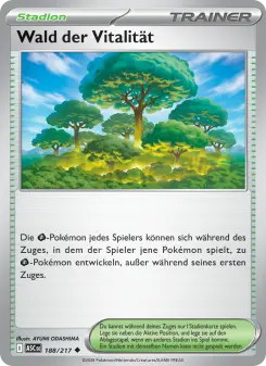 Pokémon-Karte Wald der Vitalität 188/217