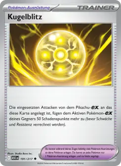 Pokémon-Karte Kugelblitz 191/217