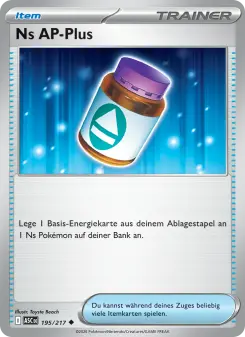 Pokémon-Karte Ns AP-Plus 195/217