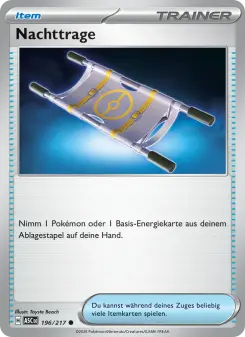 Pokémon-Karte Nachttrage 196/217