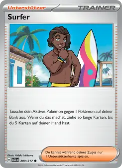 Pokémon-Karte Surfer 200/217