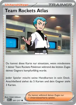 Pokémon-Karte Team Rockets Atlas 201/217